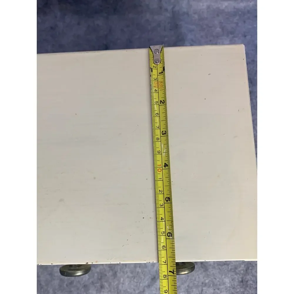 Vintage EMCO Binister Metal 4 Bin Canister, White, Counter or Wall Mount, 1950s